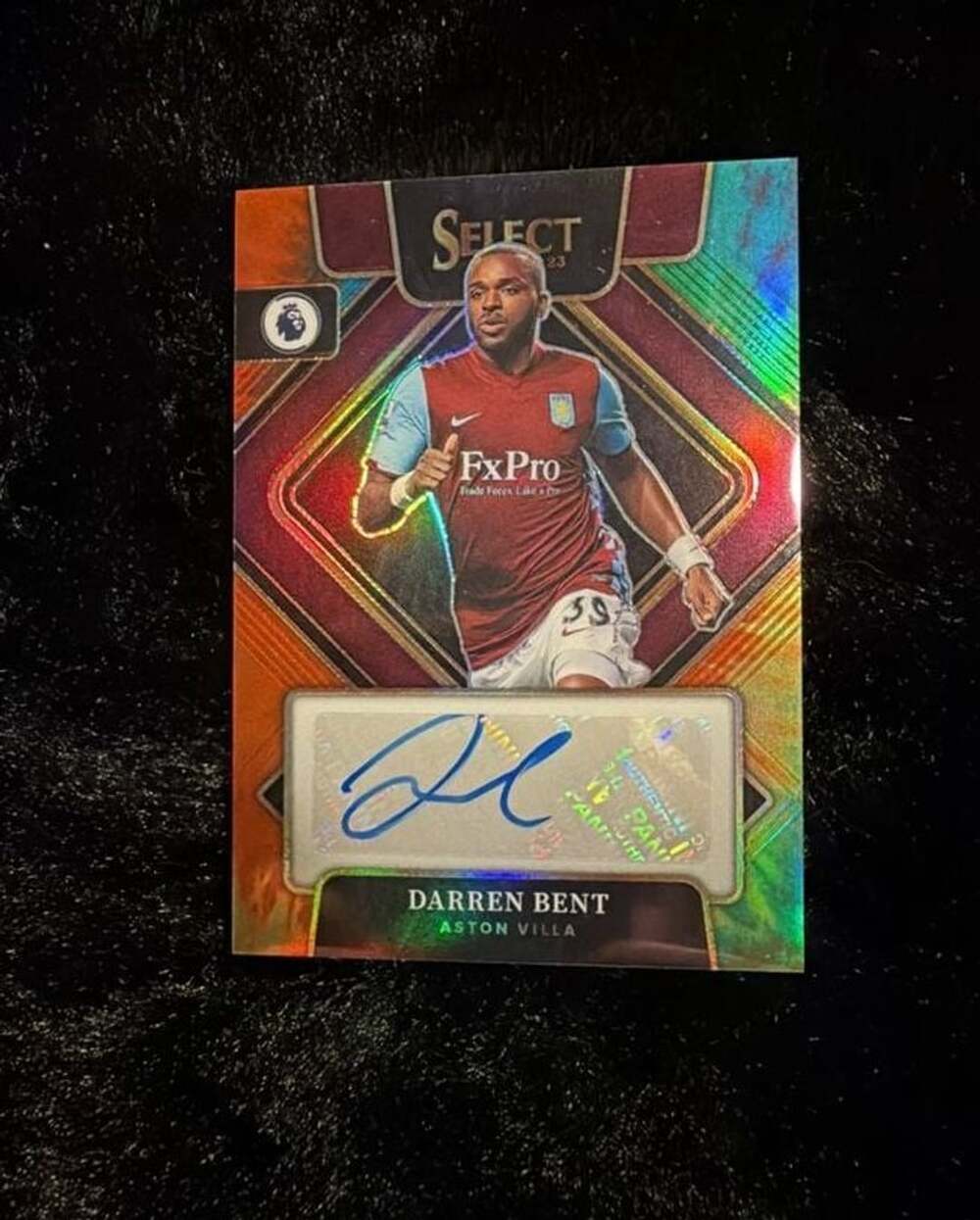 Panini Darren Bent Select Signatures Prizm Auto Aston Villa 16/25 #S-DBT